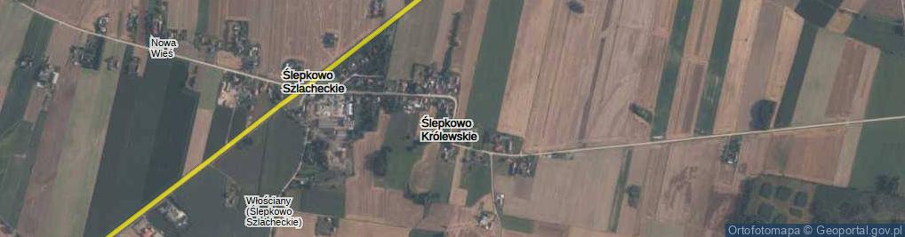 Zdjęcie satelitarne Ślepkowo Królewskie ul.
